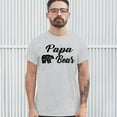thumbnail image 3 of Tee Hunt Papa Bear T-Shirt for Dad Father's Day Protector of The Family Mens Shirt, Ash Gray, Medium, 3 of 5