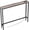 Ivory + Black, variant on 5.9" Console Table with Outlet - Narrow Sofa Table, Behind Couch Table for Living Room & Hallway, 5.9" x 39.4" x 30", Metal Frame, Rustic Brown