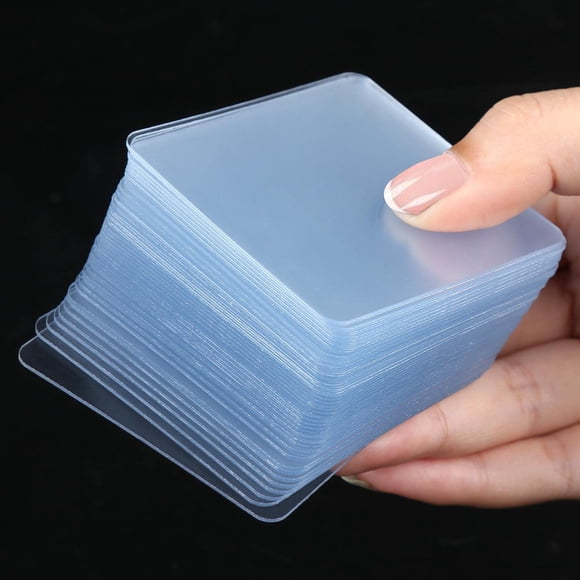80PCS MILEQEE Double Sided Wall Tape Heavy Duty, Nano Double Sided Sticky Pads, Strong Adhesive Squares, Double Sided Transparent Mounting Tape, Wash