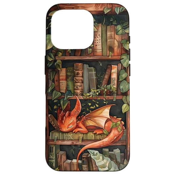 Funda para teléfono Librarian Bookish Girl Loves Dragons & Books