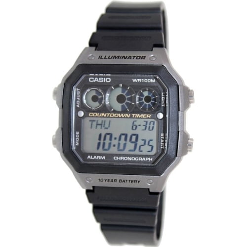 Casio Men's Classic Digital Watch with Black Resin Band photo 1