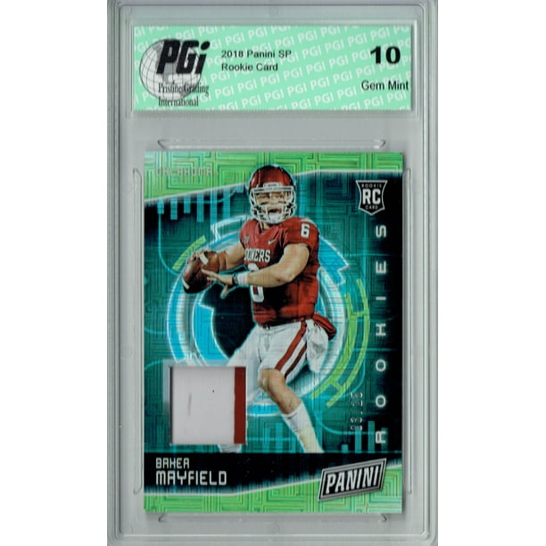 Baker Mayfield 2018 Panini Cyber 21 3/25 2 Color Patch