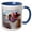 Blue/White, variant on 3drose, Peru, Llama in a Village - Sa17 Jri0005 - Jutta Riegel, 15oz Mug