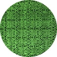 thumbnail image 1 of Ahgly Company Indoor Round Abstract Green Modern Area Rugs, 6' Round, 1 of 4