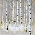 thumbnail image 3 of Forêt de Bouleaux par Hiver - Toile 36"x36 Pouces - Impression sur Demande, 3 of 5