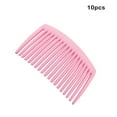 thumbnail image 6 of Linyer 10 Pieces Hair Combs Classical Simple Pointed-Toothed Decoration Plastic Fork Comb Tools Women Headwear for Lady Light Pink, 6 of 6