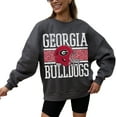 thumbnail image 2 of Women's Gameday Couture Charcoal Georgia Bulldogs Premium Fleece Pullover Sweatshirt, 2 of 4