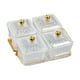 thumbnail image 5 of Plato de Frutas Perfecl Caja Organizadora Dividida Contenedor de Almacenamiento Multifuncional 4 Tazones Transparentes, 5 of 8