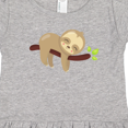 thumbnail image 4 of Inktastic Cute Sloth, Baby Sloth, Lazy Sloth, Sleeping Sloth Girls Toddler Dress, 4 of 5