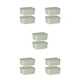 thumbnail image 1 of Bearachild Recipiente de plástico para alimentos, transparente, fácil de ubicar, sin BPA, conserva la frescura, recipientes apilables, verde, 2 Type2 NO2, 1 of 6