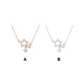 thumbnail image 2 of Guardurnaity Collar con colgante de estrella, cadenas de acero, decoración de cuello a la moda, decoraciones ajustables, joyería de mujer para Ropa, zapatos y accesorios Miscelánea Oro blanco, 2 of 6