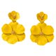 thumbnail image 5 of Pendientes colgantes de flores, pendientes de pétalos florales, pendientes colgantes para vacaciones, mujeres, niñas, joyería del día de San Valentín, Amarillo, 5 of 8