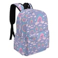 thumbnail image 2 of Rainbow Backpack 17 inch School Bag Suitable for School, Travelling Purple, 2 of 8