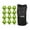 Neon Yellow, variant on Uber Soccer Felt Indoor Soccer Ball Bundle - Set of 12 - Neon (Neon Orange, Size 3)
