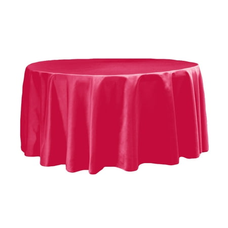 

Lamour Satin 120 Round Tablecloth 100% polyester - Fuchsia