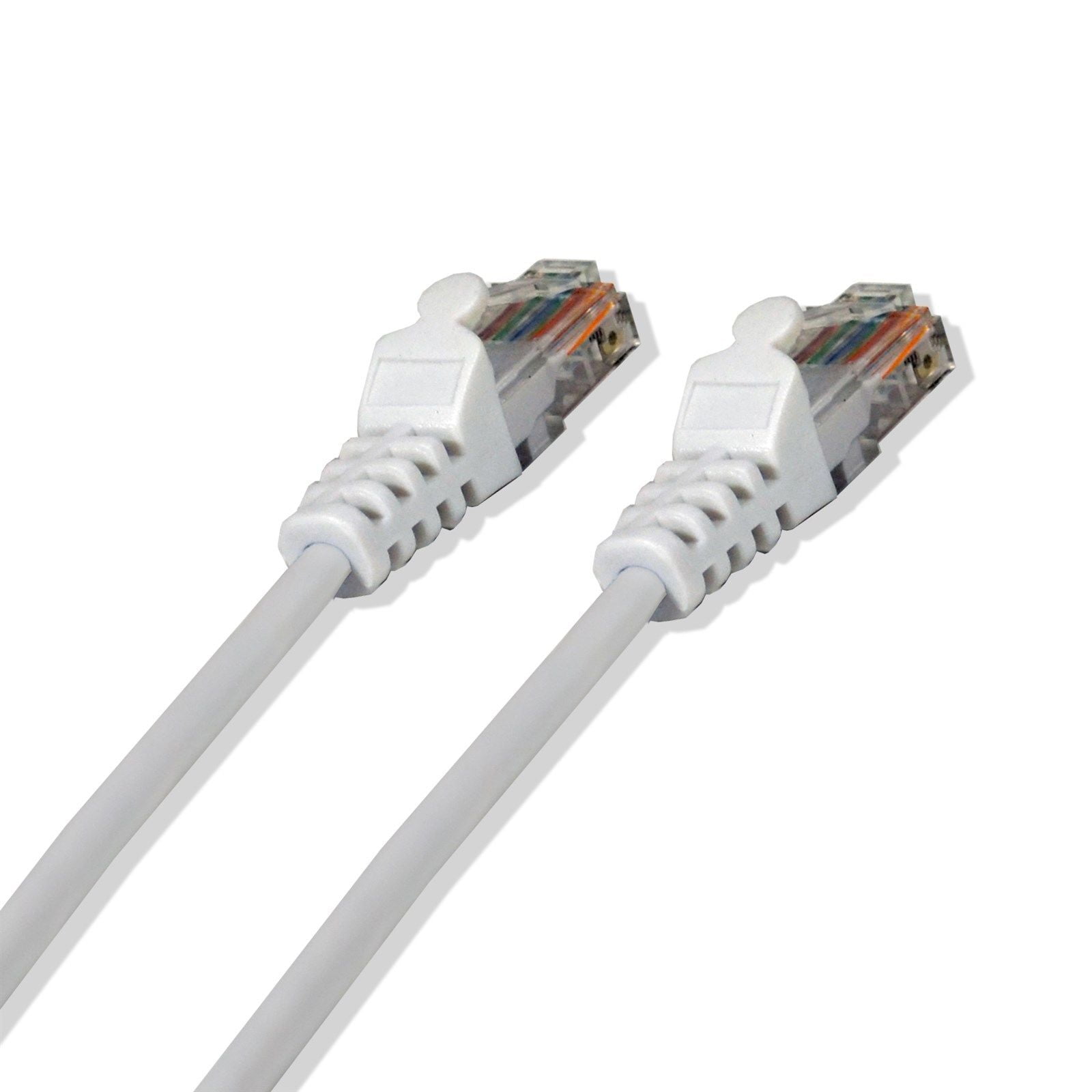 5 Pack LOGICO 25Ft Cat5e Ethernet RJ45 LAN Wire Network Black UTP 25 Feet Patch Cable