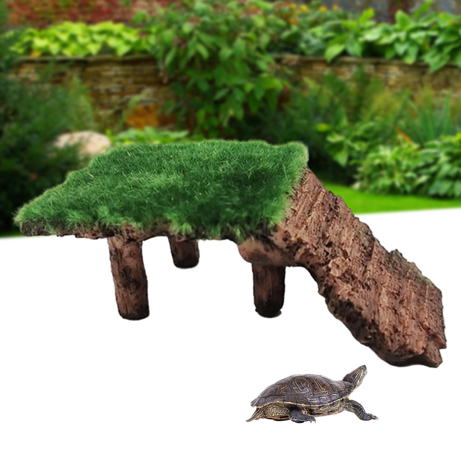 Aquarium Poly-Resin Turtle Reptile Climbing Ladder Basking Platform 11x6.5x4cm B