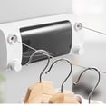 thumbnail image 3 of FRCOLOR Punch Free Clothes Hanging String for Clothes Drying 180 Degree Retractable White 4 2m Stretched Length, 3 of 8