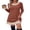 Caramel Red, variant on WIHOLL Long Sleeve Dress for Women Knit Tunic Sweater Dress Crew Neck Casual Fall Winter Dresses