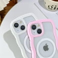thumbnail image 4 of Compatible for iPhone 13 Case with Magsafe, Wave Magnetic Phone Case Cute Water Ripple Candy Colors Frame Shockproof for iPhone 13 Phone Case for Women 6.1 Inch - Light Blue, 4 of 16