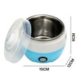 thumbnail image 2 of HIBIBUD 1L Automatic Electronic Stainless Steel Tank Yogurt Maker Home Yogurt Making Machine with CN Plug (Blue), 2 of 7