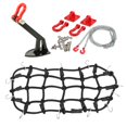 thumbnail image 1 of Accesorios Red de Equipaje con Gancho + Cadena de Remolque de Gancho de Remolque + Ancla de Cabrestante para 1:10 RC crawler Axial SCX10 90046 CC Hugo Ancla de cabrestante plegable, 1 of 10