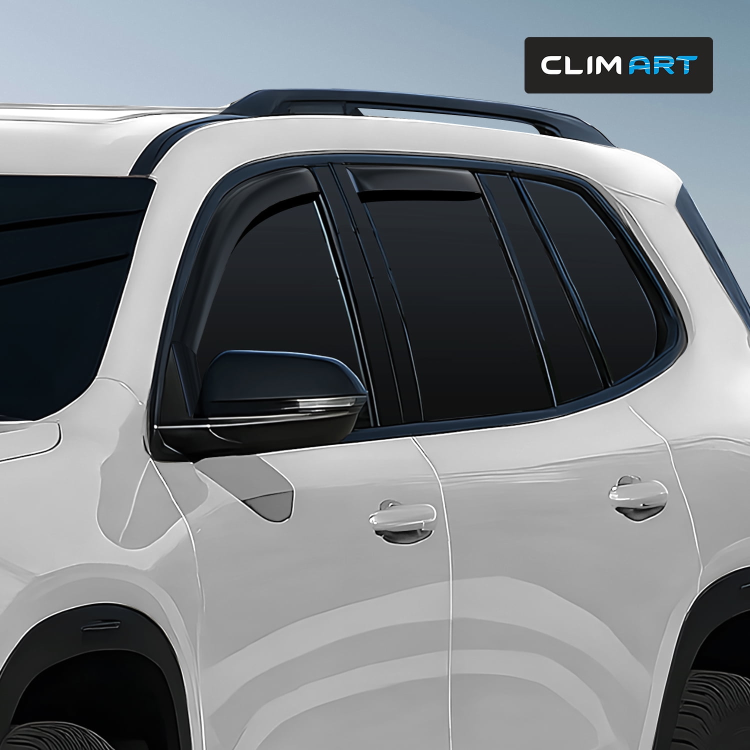 CLIM ART in-Channel Incredibly Durable Rain Guards for GMC Acadia 2024-2026, Original Window Deflectors, Vent Window Visors, Vent Deflector, 4 pcs. - 624454