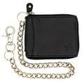 thumbnail image 5 of RFID Men's Leather Zipper Wallet Zip Around Chain Wallet Bifold, 5 of 9