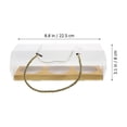 thumbnail image 2 of FRCOLOR Cake Boxes 10Pcs Moon Cake Boxes Clear Portable Cupcake Carrier Egg Yolk Puff Container Display Holder Bakery Box with Clear Lids Cheese Cake Dessert,8.86"X3.15"X3.15", 2 of 11