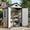 Cemented Grey, variant on EHHLY 6'x4.4' Resin Outdoor Storage Shed with Floor and Window, Lockable Plastic Garden Shed for Backyard,Garden,Lawn,Cement Gray