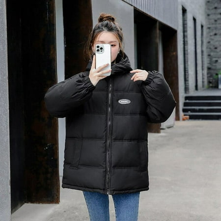 DanceeMangoo Fashion Winter Coat Women Korean Loose Thickened Cotton Coat and Jacket for Women Clothing Hooded Parkas Chamarras Para Mujer LM
