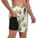 thumbnail image 2 of Balery Lovely Avocado Bañador para hombre, shorts de playa de secado rápido con entrepierna y forro de compresión-Large, 2 of 6