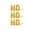 Gold, variant on Letter Balloons - HO HO HO 16" Inch Alphabet Letters Foil Mylar Balloon Christmas Party Banner (Red)