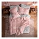 thumbnail image 3 of Set Edredón King Size + Funda De Almohada + Sábanas 7 Pzas Real Textil Rosa - Gris, 3 of 8