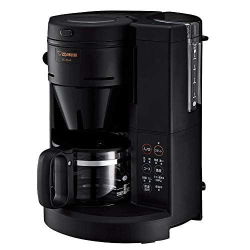 ZOJIRUSHI Mahobin Coffee Maker Full automatic 540ml/4 cups Coffee Black EC-SA40-BA// Beans