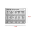 thumbnail image 4 of Shengyu Tableau de Conversion de Mesure Cuisine Cuisson 430 Acier Inoxydable 11*8.5cm, 4 of 7
