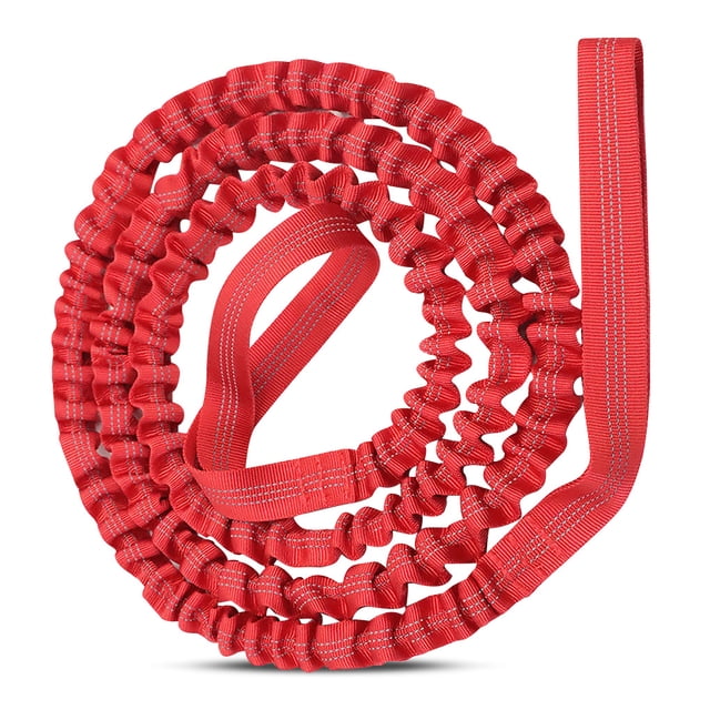 Nylon Elastic Bike Parent-Kid Tow Rope Leash Ride Tag Cycling Trailer Stretch Training Pull Strap Outdoor Mountain Essential Accessories Red