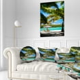 thumbnail image 3 of Designart Tropical Paradise - Beach Photography Throw Pillow - 12x20, 3 of 5
