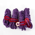 thumbnail image 2 of pitrice 4Pc 6,65ft Trip Réfléchissant Nylon Cordon Tente Guy Ligne Corde pour Extérieur Violet, 2 of 8
