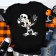 thumbnail image 3 of Camiseta de algodón con estampado de dibujos animados de Disney para niños y niñas, camiseta de verano con estampado de dibujos animados de Kawaii Harajuku, 3 of 5