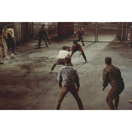 George Chakiris in West Side Story knife fight scene 24x36