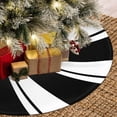 thumbnail image 4 of 36 Inch Black Swirl Christmas Tree Skirt Sweet Candy Cane Black and White Ornaments Home Party Decoration, 4 of 6