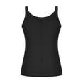 thumbnail image 3 of UPPADA Tank Top for Women Cropped Spaghetti Strap Scoop Neck Ribbed Knit Sleeveless Basic Layering Shirts Summer Clothes 2025,Tank Top for Women Workout Fitted Dark Gray,XXXXL, 3 of 5