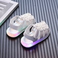 thumbnail image 4 of Duqingm Girls Summer Sandals Boys Girls Sandals Open-Toe Summer Outdoor Unisex Child Sport Sandals Athletic Lightweight White,4.5, 4 of 7
