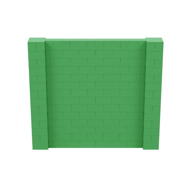 EverBlock 8’ x 7’ Wall Kit Modular Building Blocks Wall System for