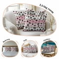 thumbnail image 5 of Throw Pillow Covers 20x20 Inch Set of 2 Paw Print Decorative Pillow Covers Animal Pink Wood Grain Cushion Cover Pillowcase for Sofa Couch Bed Home Decor, 5 of 9
