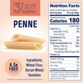 Three Farm Daughters High Fiber Pasta Penne Pack, Low GI, Non GMO Penne