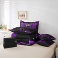 thumbnail image 6 of Feelyou Purple Love Heart Bedding Comforter Set 7pcs, Magic Angel Wings Queen Bedding Sets, 6 of 8