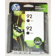 HP 92 C9512FN 2-Pack Black Original Ink Cartridges
