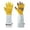 X2 Yellow, variant on Ticikt Long Gardening Gloves for Men & Women, Welding Thick Cowhide Barbecue Garden Wear Protective Gloves, Breathable Thorn Proof Gauntlet Glove
